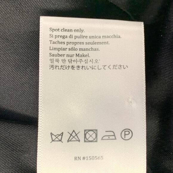 SIES MARJAN Size 6 Metallic Silver Polyester Blend Notch Lapel Belted Jacket - Picture 8 of 8